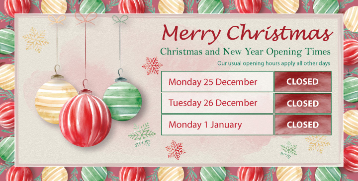 Christmas opening times 2023