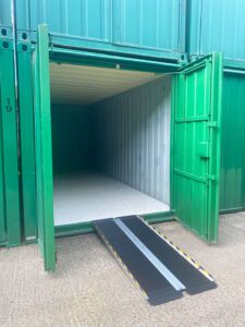 Wheelchair access to ground floor units at Eversley Storage